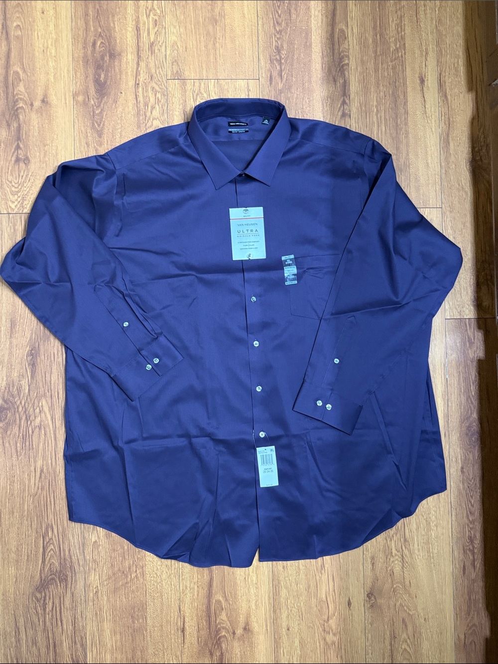 Van Heusen Men's Long-Sleeve Dress Shirt - Eggplant